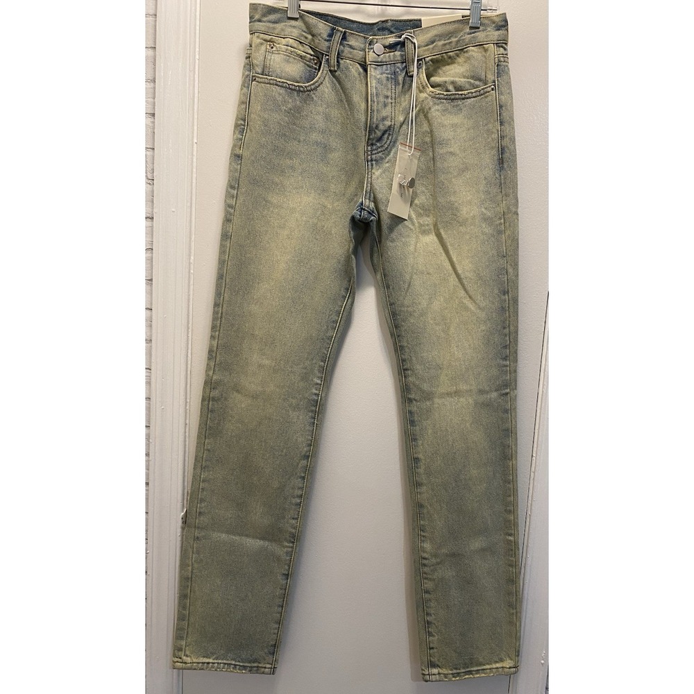 MNML Denim Jeans 31 Light Vintage Streetwear Straight Leg Cotton Fashionable